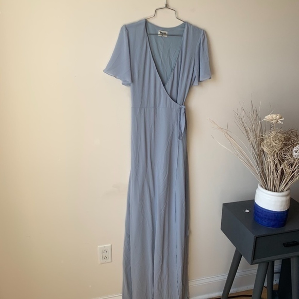 Show Me Your Mumu Noelle Flutter Wrap Dress sz S - Picture 3 of 8